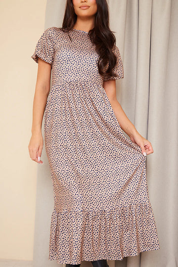 Frill Hem Midaxi Dress